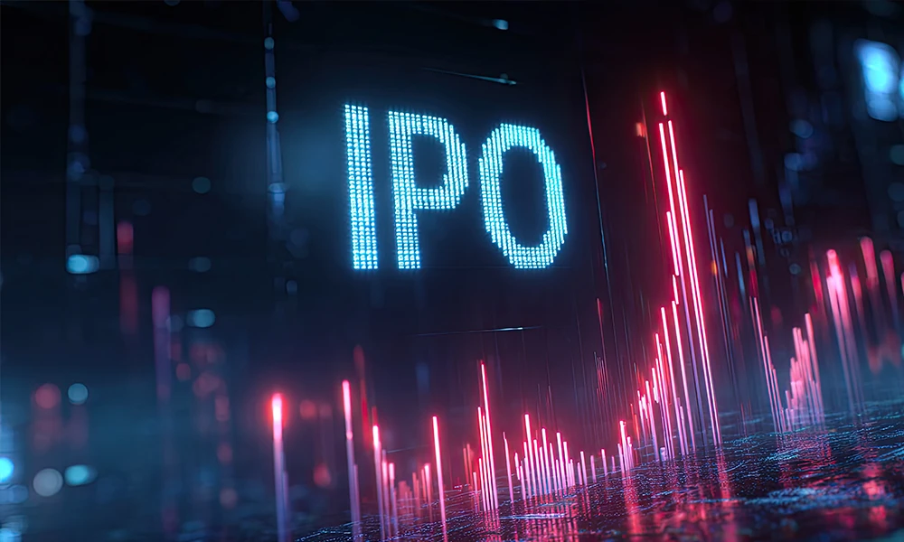 bar chart showing stock increases and decreases