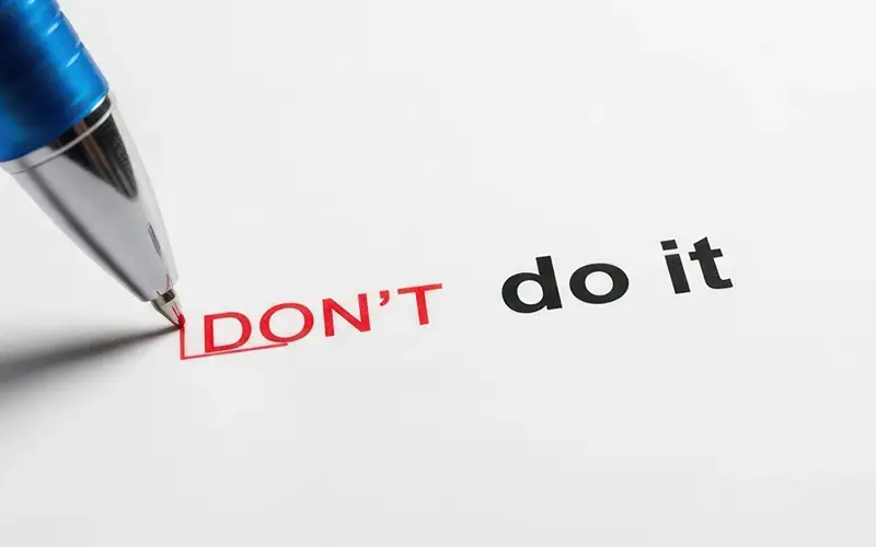 pen writing don't do it