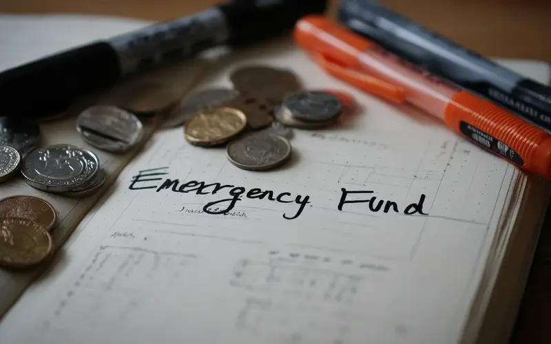 a plan for an emergency fund and some coins