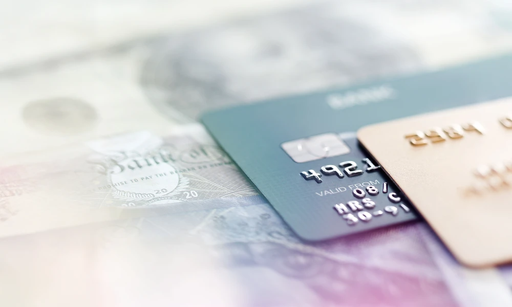 pile of different credit cards