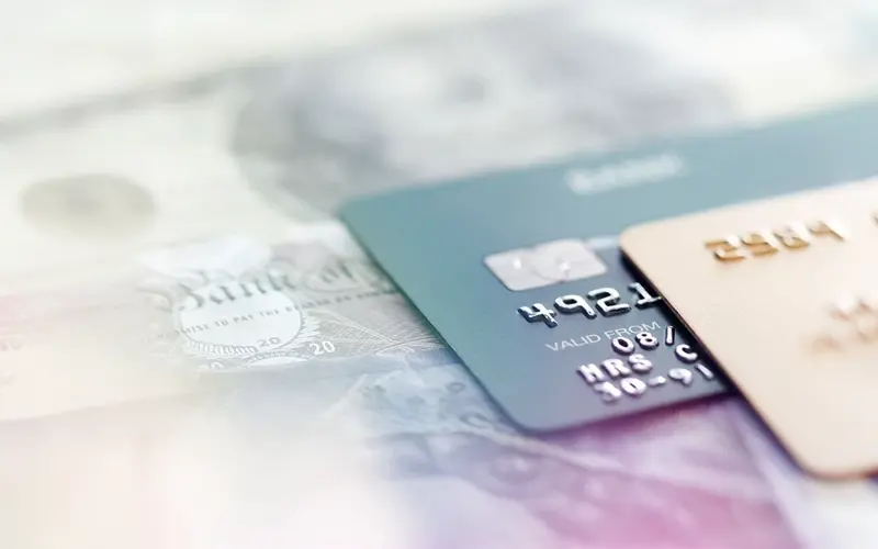 pile of different credit cards