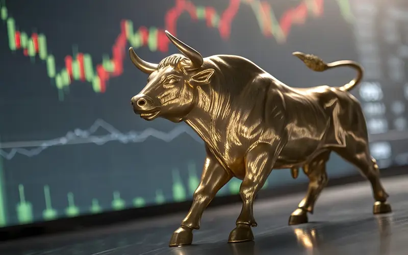 statue of bull market