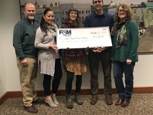 North Square Farmers Market check presentation