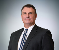 Steve Butz, Chief Commercial Services Officer, F&M Trust, looking confident